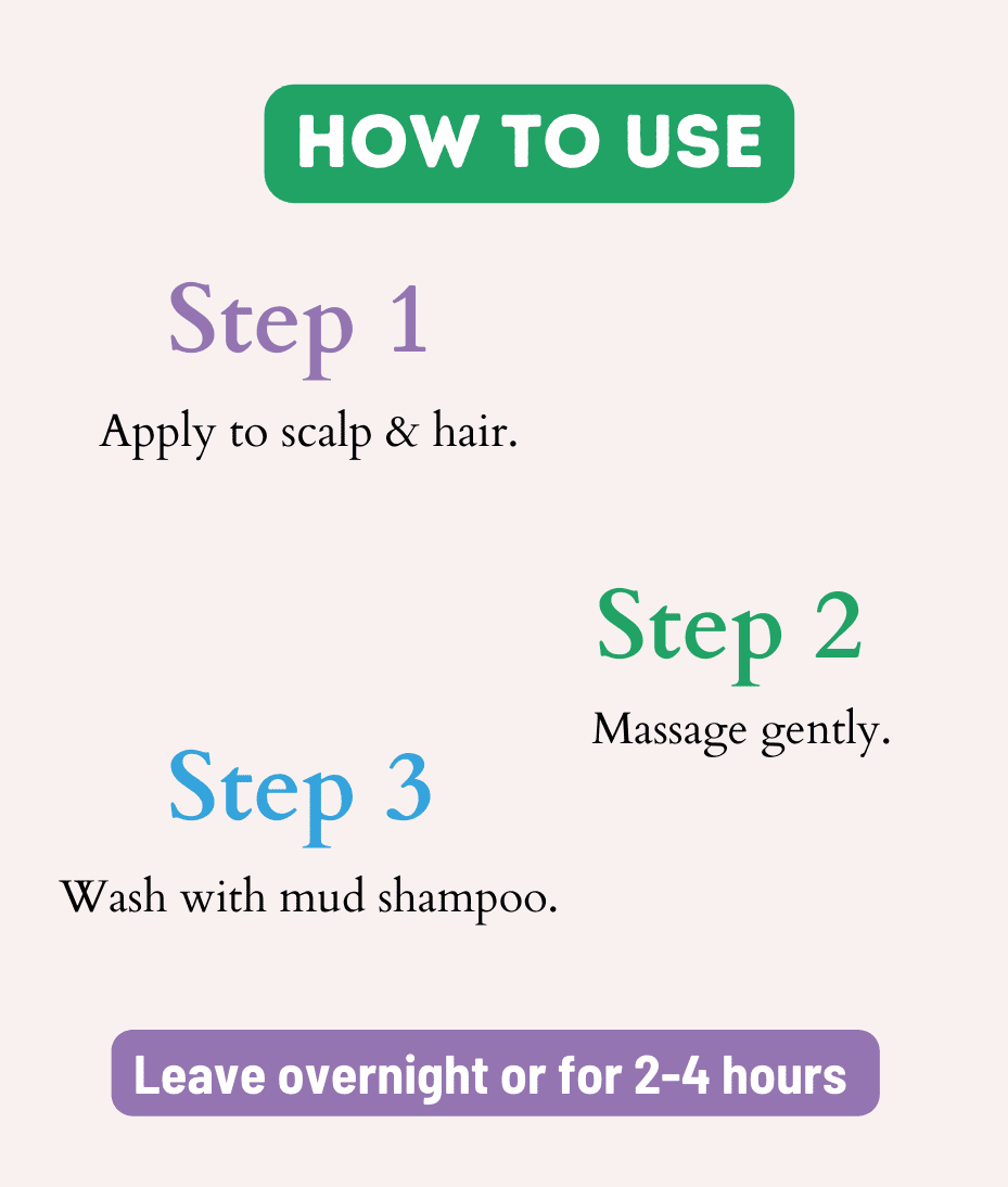 Hair Oil Steps