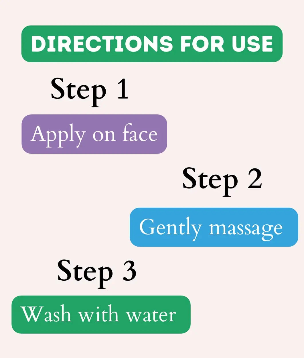 Mud Face Wash Directions